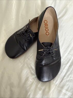 Origo Women's Derby Blush Leather Lace-Up Flats (barefoot style)